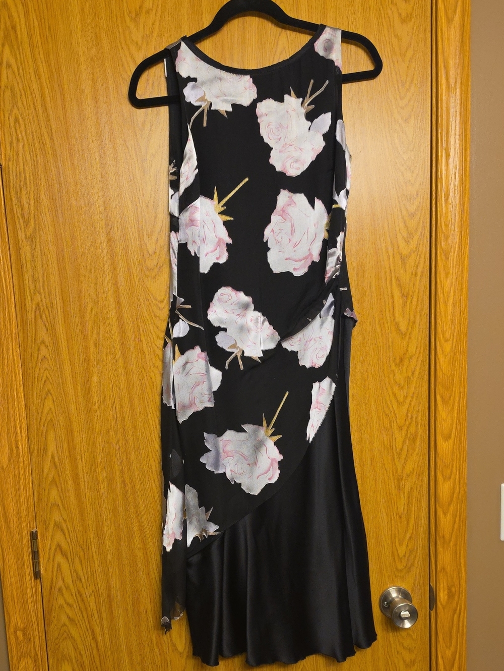 Nicole Miller Collection Y2K Floral Maxi Dress Black & Pink Size 6